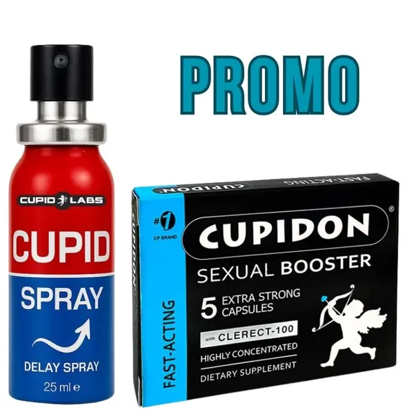 Maximize Your Sexual Performance with Cupidon 5 Erection Capsules & Cupid Spray - Delay Spray 15ml