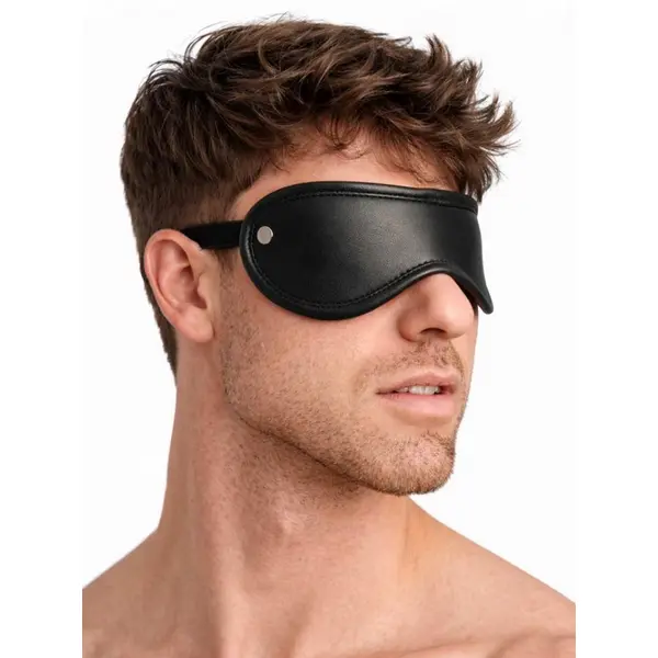 Leather Blindfold • Black