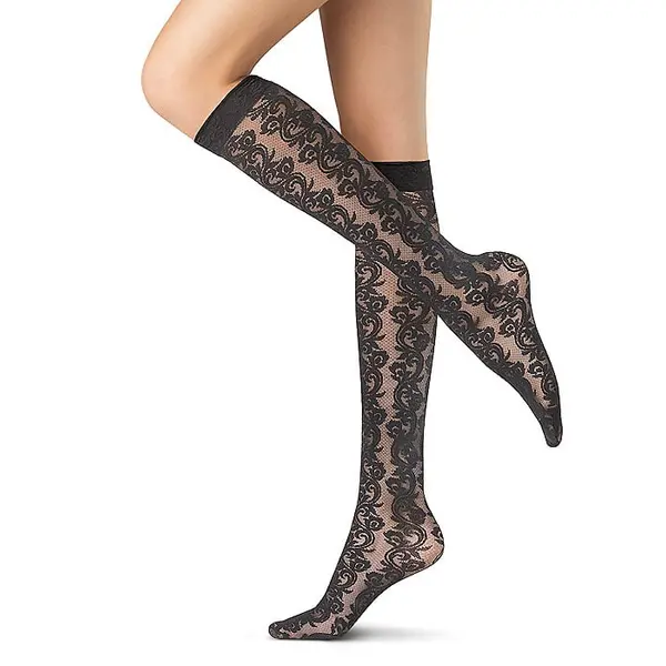 Oroblu Flower Iris Knee Highs
