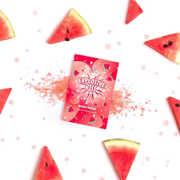 Explosive Kiss Popping Candies Watermelon Flavour