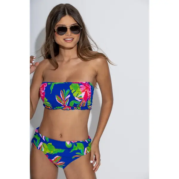Free Spirit Fold Over Brief - Ultramarine/Pink