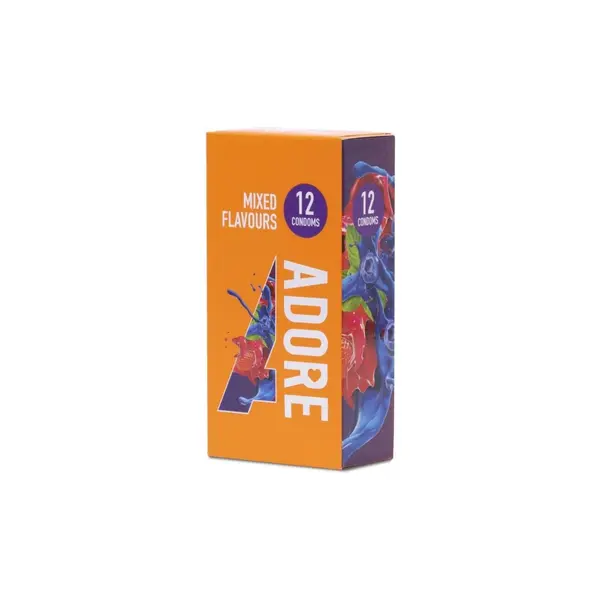 Box of 12 Pasante Adore Mixed Flavours Condoms