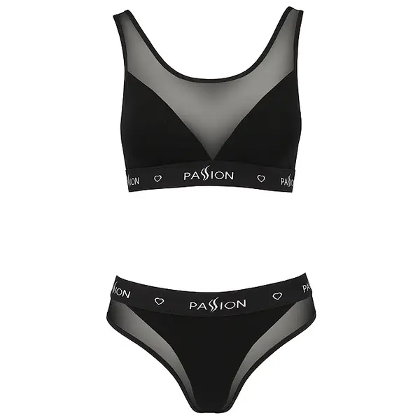 Passion Sports Edition Mesh Wide Strap Bra and Brief Set