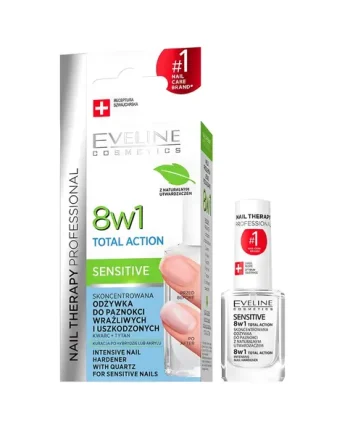 Eveline – 8in1 Total Action Concentrated Conditioner For Sensitive Nails 12ml