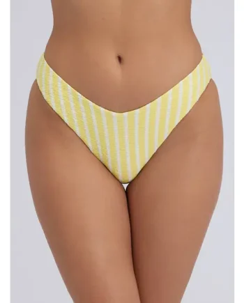 Jamaica striped brief bikini bottoms