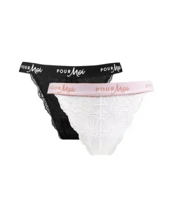 Logo Thong 2 Pack - Black/White