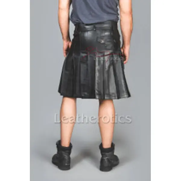 Full Grain Leather Gladiator Kilt Cargo