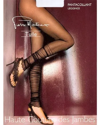 Pierre Mantoux Tulle Backseam Footless Tights