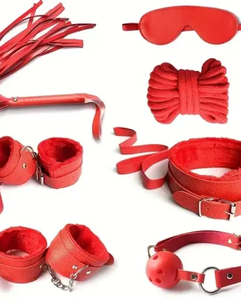 Red 7 Piece BDSM Starter Kit