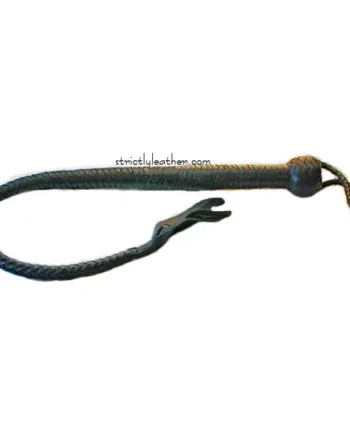 Leather Punishment Quirt Braided Whip