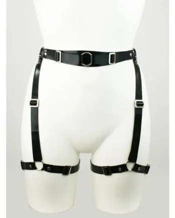 Latex Catriona Heavy Rubber Leg Harness