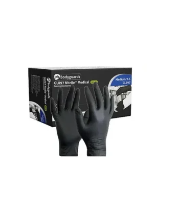 Bodyguards Black Nitrile Gloves - Box of 100 (GL897)
