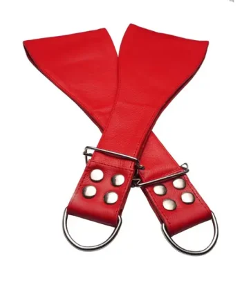 Leather Boot Restraints • Red