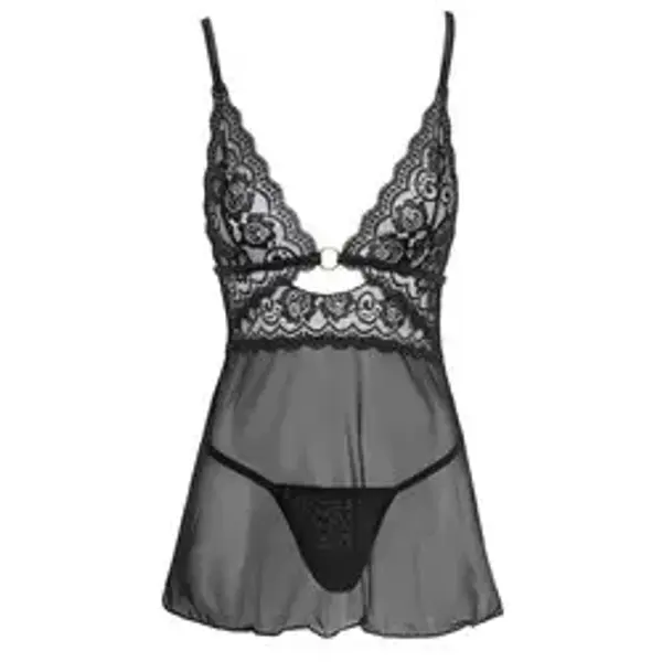 Cottelli Backless Babydoll With Thong