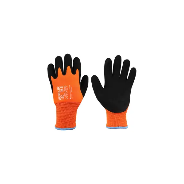 Aurelia 150 - Orange Thermal Gloves 15gg Polyester Plus
