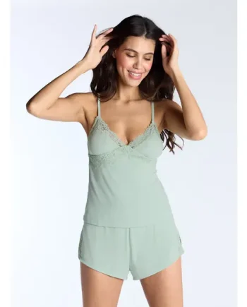 Modal & lace short pyjama set
