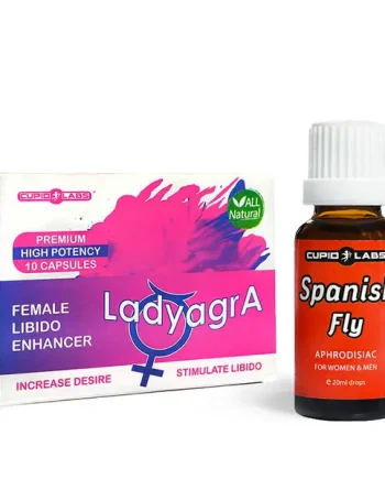 LadyagrA Arousal Capsules for Women - 10 Capsules + Spanish Fly Cupid 20ml - Desire-Enhancing Drops
