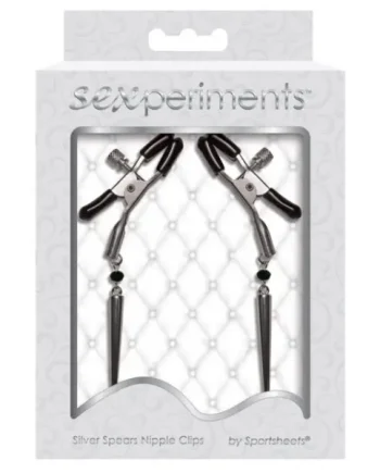 Sexperiments Silver Spears Nipple Clips