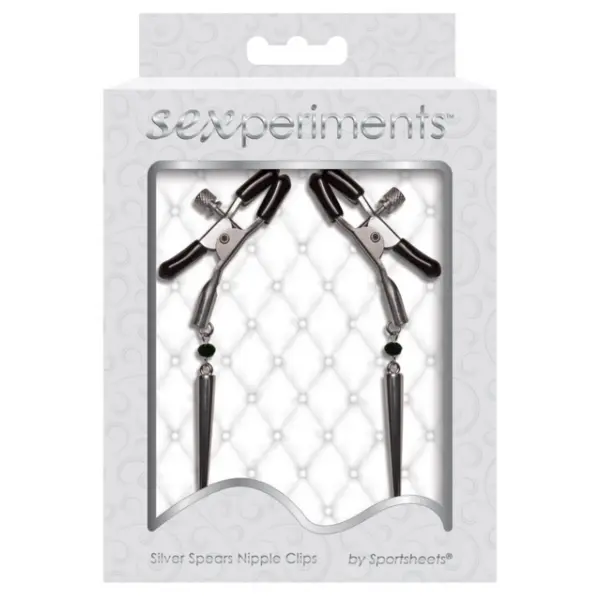 Sexperiments Silver Spears Nipple Clips