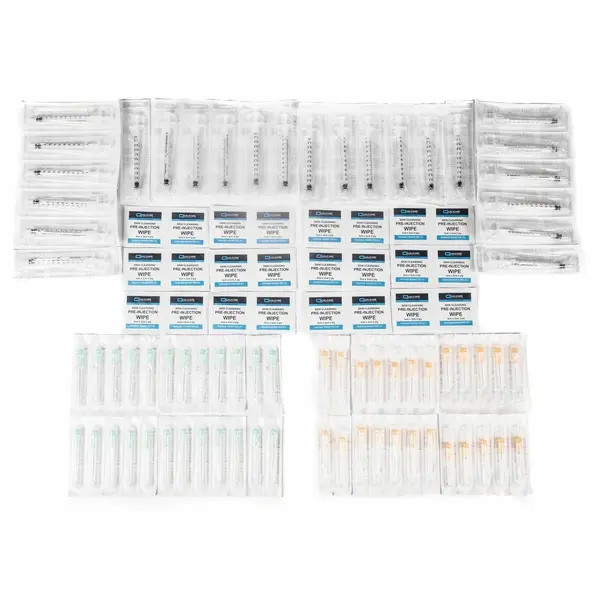 12 Week Injection Cycle Pack - BBraun Needles (21g + 25g), 5ml Syringes + Swabs