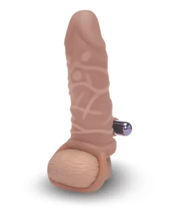 Size Up Silicone Vibrating Realistic 1 Inch Extender