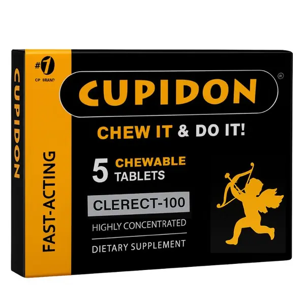 Cupidon - 5 Fast-Acting Chewable Tablets for Enhanced Performance and Confidence