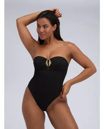 Ancona crinkle bandeu swimsuit