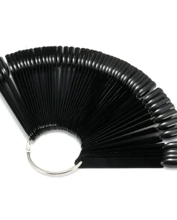 Aba Group Nail Swatches with Ring BLACK Square 50pcs.