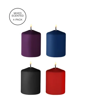 Ouch 4 Pack Of Mixed Scented Tease Candles