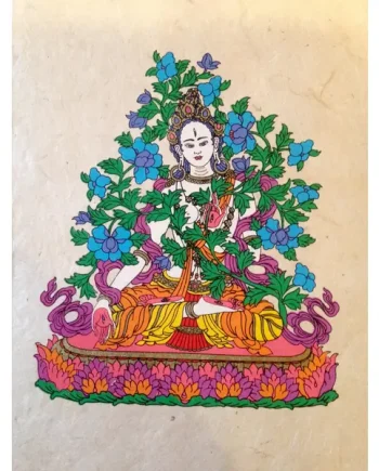 Himalayan Paper Card – White Tara