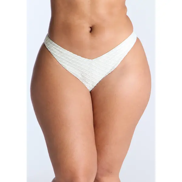 Marguerite texture brazilian bikini bottoms