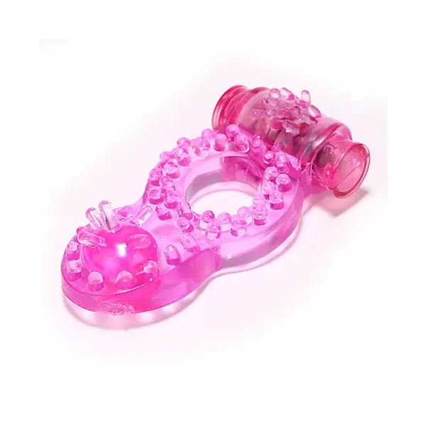 Vibrating penis ring for clitoral stimulation