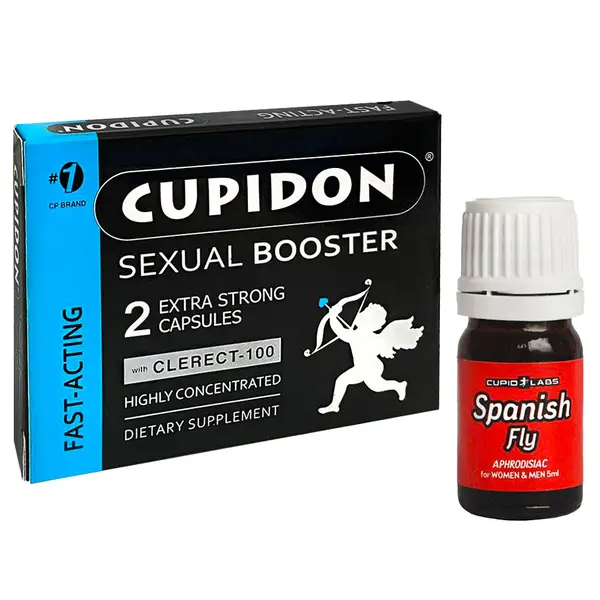 Cupidon 5 Erection Capsules & Spanish Fly Cupid 5ml