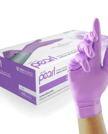 Unigloves Violet Pearl Nitrile Gloves