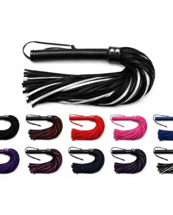Suede Flogger Leather Handle