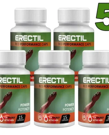5 x Erectil 15 Capsules - Enhance Your Erection