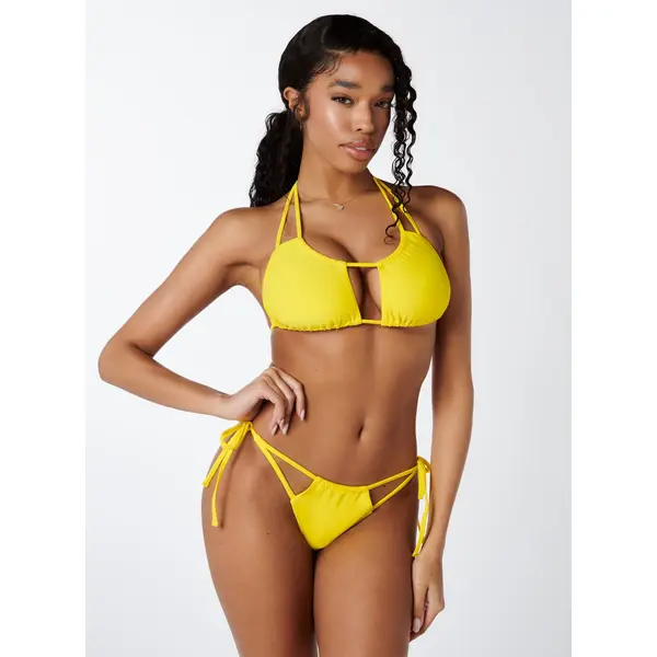Paros cut out bikini top