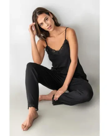 Sofa Loves Lace Cami & Trouser Gift Bundle - Black