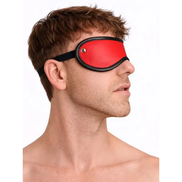 Leather Blindfold • Red