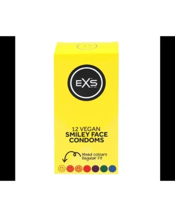 Boxed EXS Smiley Faces condoms 12