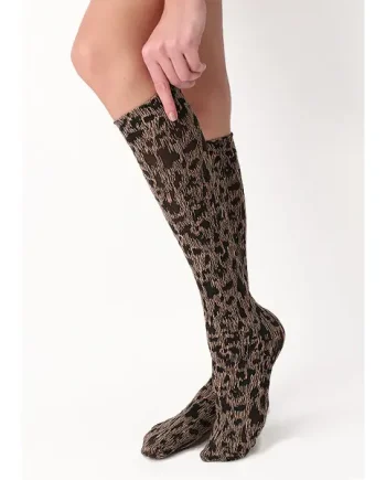 Oroblu City Savana Leopard Knee Highs