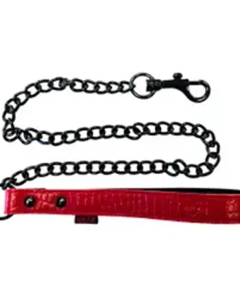 Rouge Garments Leather Croc Print Lead