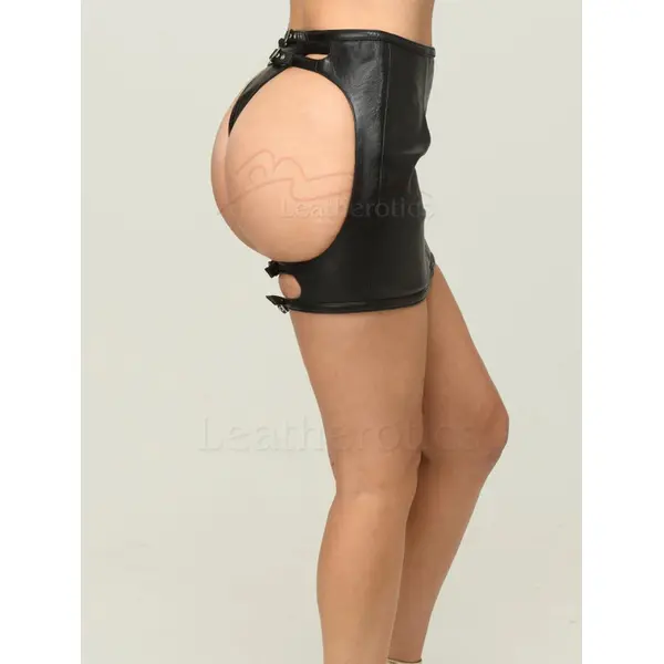 Soft Leather Spanking Skirt