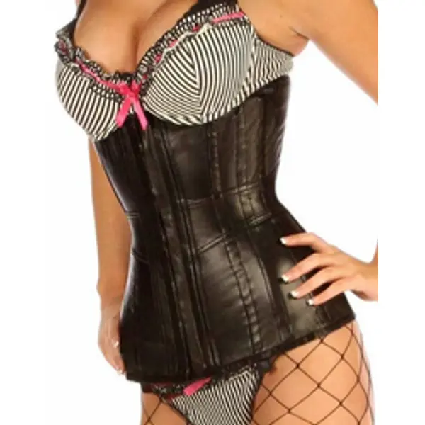 1809 Underbust Real Leather Corset For Long Torso