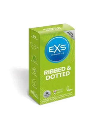 EXS Boxed Ribbed and dotted condoms 12