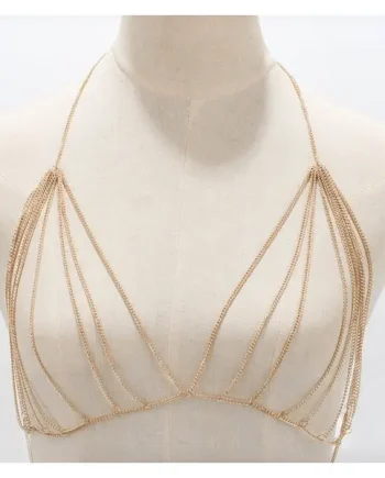 Chest Chain – Thick Bra Chain (Gold colour)