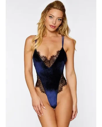 Dreamgirl Stretch Velvet Body With Eyelash Lace