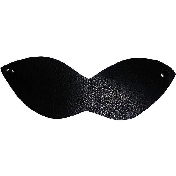 Black leather mask