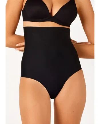 Ambra Laser Cut Hi Waisted Full Brief
