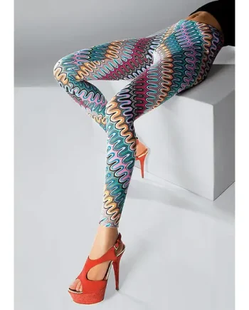 Pierre Mantoux Chevron Leggings